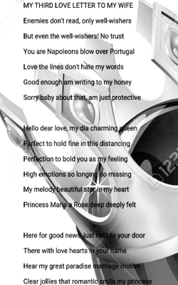 My third love letter to my wife