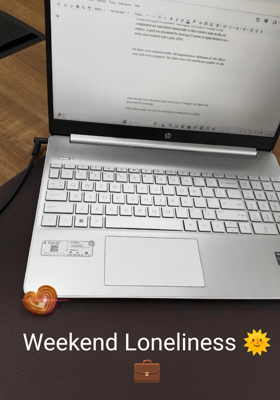 Weekend Loneliness 🌞💼
