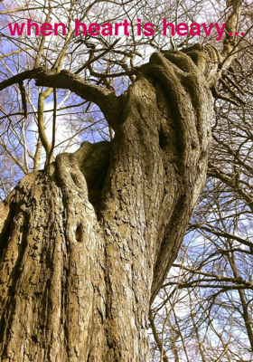 when heart is heavy...