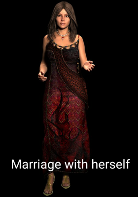 Marriage with herself