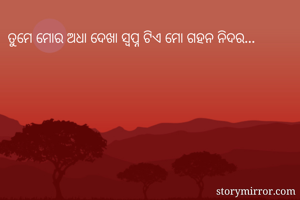 ତୁମେ ମୋର ଅଧା...