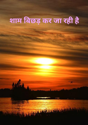 शाम बिछड़ कर जा रही है