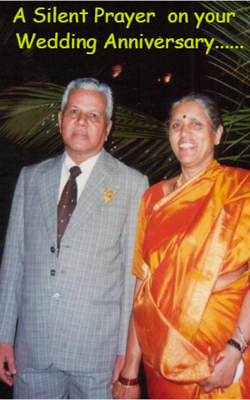A Silent Prayer on your Wedding Anniversary......