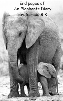 End pages of 
An Elephants Diary
 by Sarada B K
