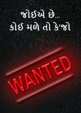 જોઈએ છે...કોઈ મળે તો કે'જો