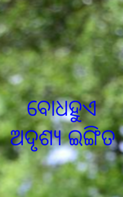 ବୋଧହୁଏ ଅଦୃଶ୍ୟ ଇଙ୍ଗିତ