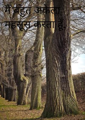 मैं बहुत अकेला महसूस करता हूँ