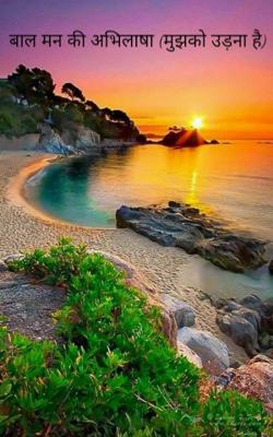 बाल मन की अभिलाषा (मुझको उड़ना है)