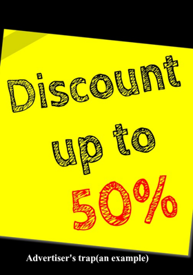 Advertiser's trap (an example)