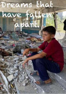 Dreams that have fallen apart.