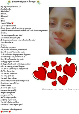 Universe of Love in her eyes