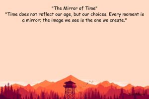 "The Mirror of Time"
"Time does not reflect our age, but our choices. Every moment is a mirror; the image we see is the one we create."