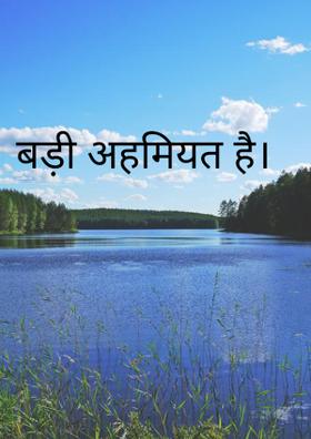 बड़ी अहमियत है।