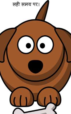 सही समय पर।