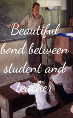 Beautiful Bond Between Student And Teacher