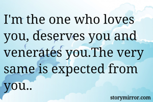 I'm the one who...