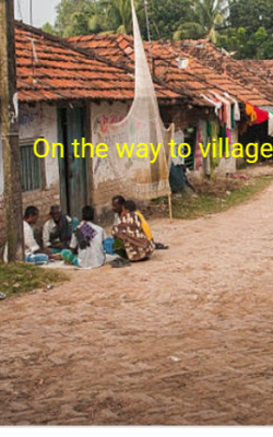 On the way to village