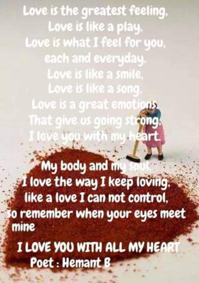 I LOVE YOU WITH ALL MY HEART