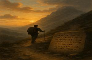 “A single destiny is not merely a pause for luxury or fleeting comfort; it is a step to be embraced in the relentless climb of one’s journey.”
