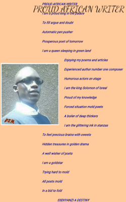 PROUD AFRICAN WRITER