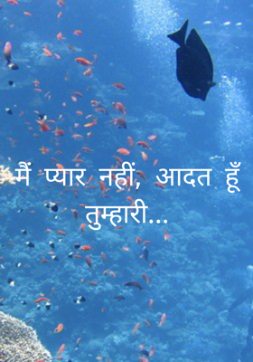 मैं प्यार नहीं, आदत हूँ तुम्हारी...