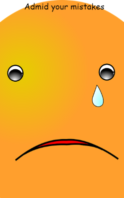 Admid your mistakes