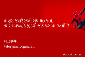 
માણસ જ્યારે...