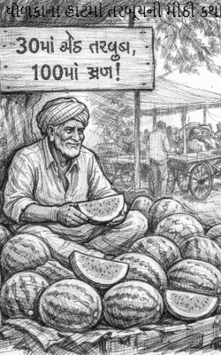 ધોળકાના હાટમાં તરબૂચની મીઠી કથા