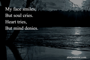 My face...
