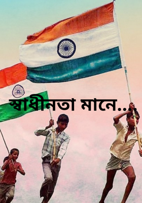 স্বাধীনতা মানে....