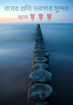 রবের প্রতি ভরসার সুন্দর ফল🌹🌹🌹 