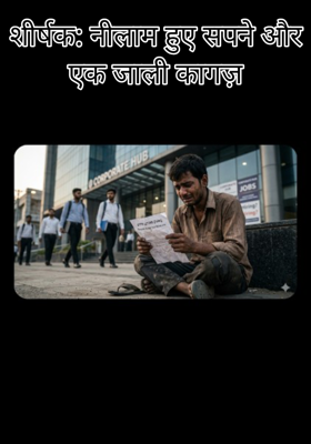 शीर्षक: नीलाम हुए सपने और एक जाली कागज़