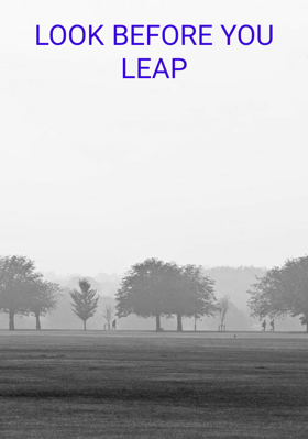 Look Before You Leap