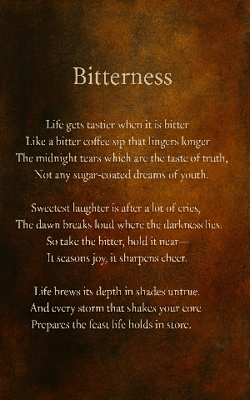 "Bitterness"