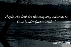 People who look...