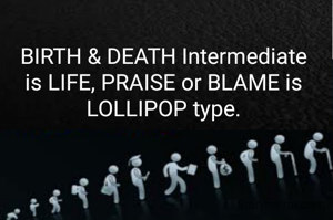 BIRTH & DEATH Intermediate is LIFE, PRAISE or BLAME is LOLLIPOP type.