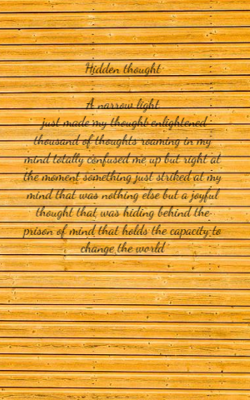 Hidden thought