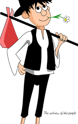 The sadness of the people