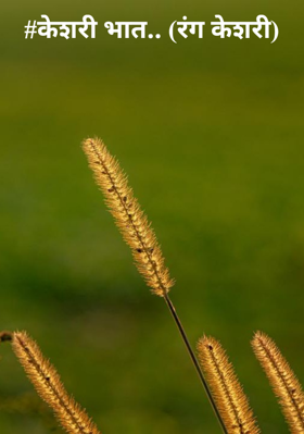 केशरी भात... (रंग केशरी)