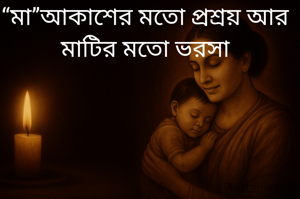 “মা”আকাশের মতো প্রশ্রয় আর মাটির মতো ভরসা