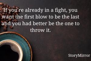 If you're...
