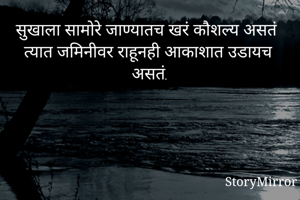 सुखाला सामोरे...