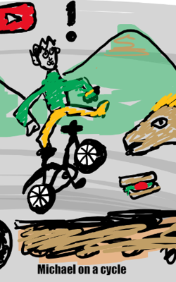 Michael On A Cycle