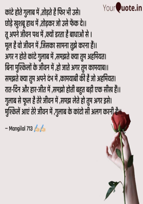 सीख गुलाब के फूल की