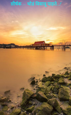 शीर्षक :- थोडं विसावू पाहते...!