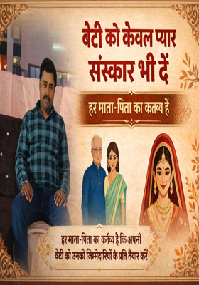 संस्कारों वाली बेटी, सुखी परिवार की नींव