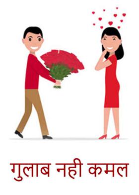 गुलाब नही कमल