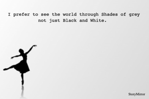 I prefer to see...