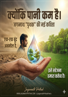 क्योंकि पानी कम है/जगन्नाथ "पृथक"