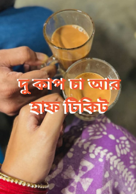 দু কাপ চা আর হাফ টিকিট